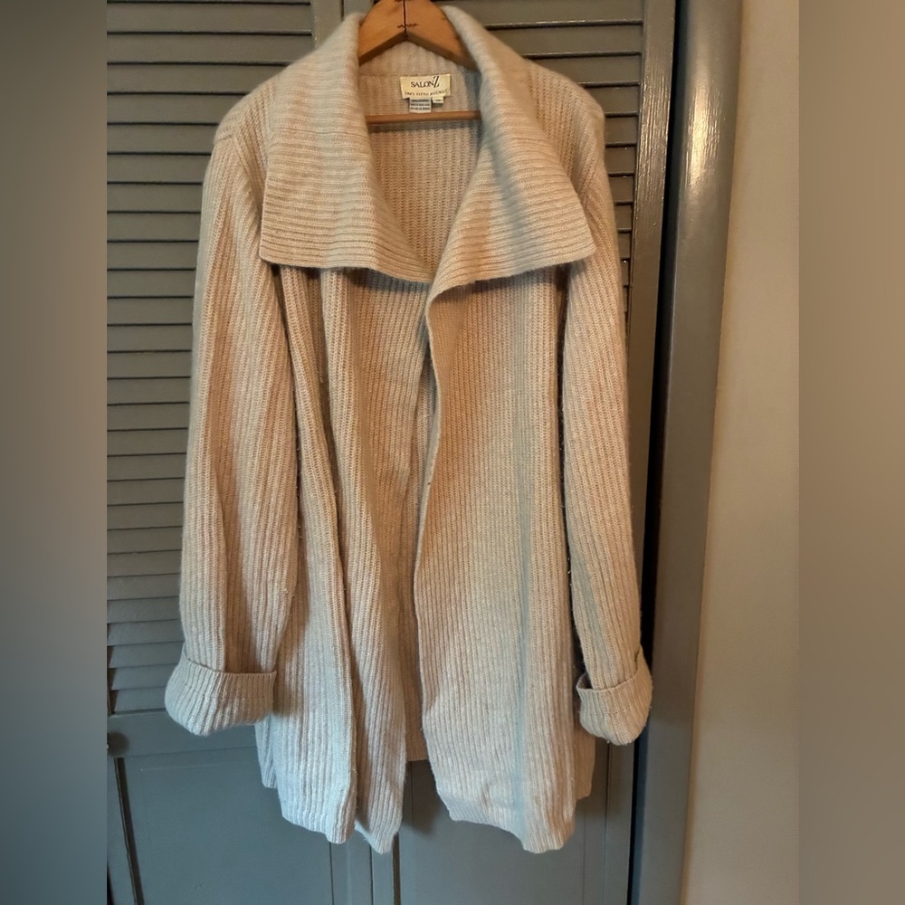 Salons/ Saks 5th Ave Cashmere Cardigan Sweater